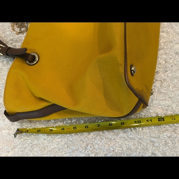 Michael Kors Yellow Saffiano Tote Shoulder Bag - Picture 14 of 16
